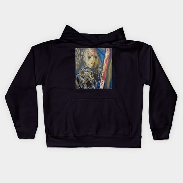 jason Kids Hoodie by Mike Nesloney Art